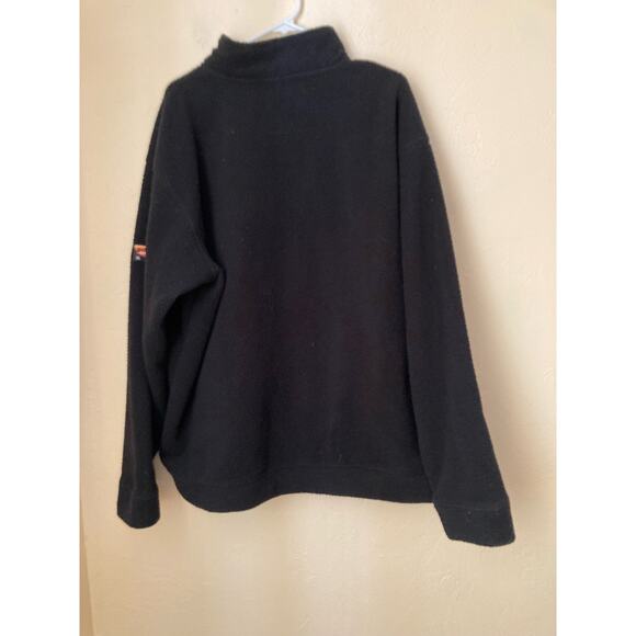 Orvis Men's Fleece Jacket Full Zip Size XXL Black Long Sleeve Deep Pile - Picture 4 of 7